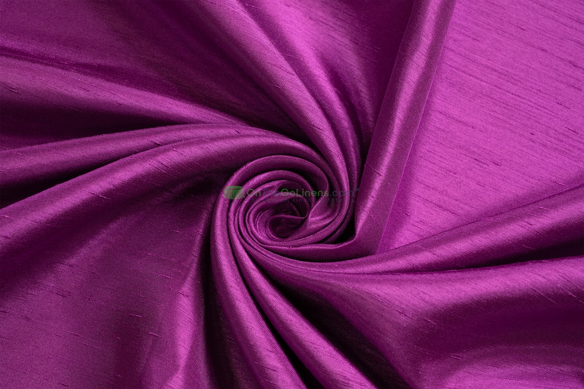 Shantung Satin Event Drapery Panels | Reversible Silk Satin Curtains | 100% Polyester | Multiple Colors |