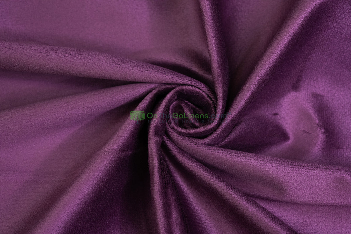 Double Wide Flame Retardant Event Drapery Velvet Fabric in Multiple Colors