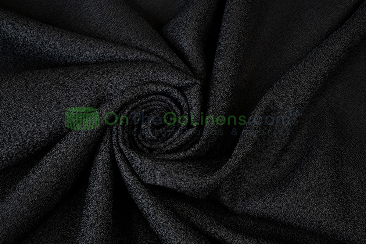 Polyester Crepe Fabric by the Yard 60" Wide 100% Polyester