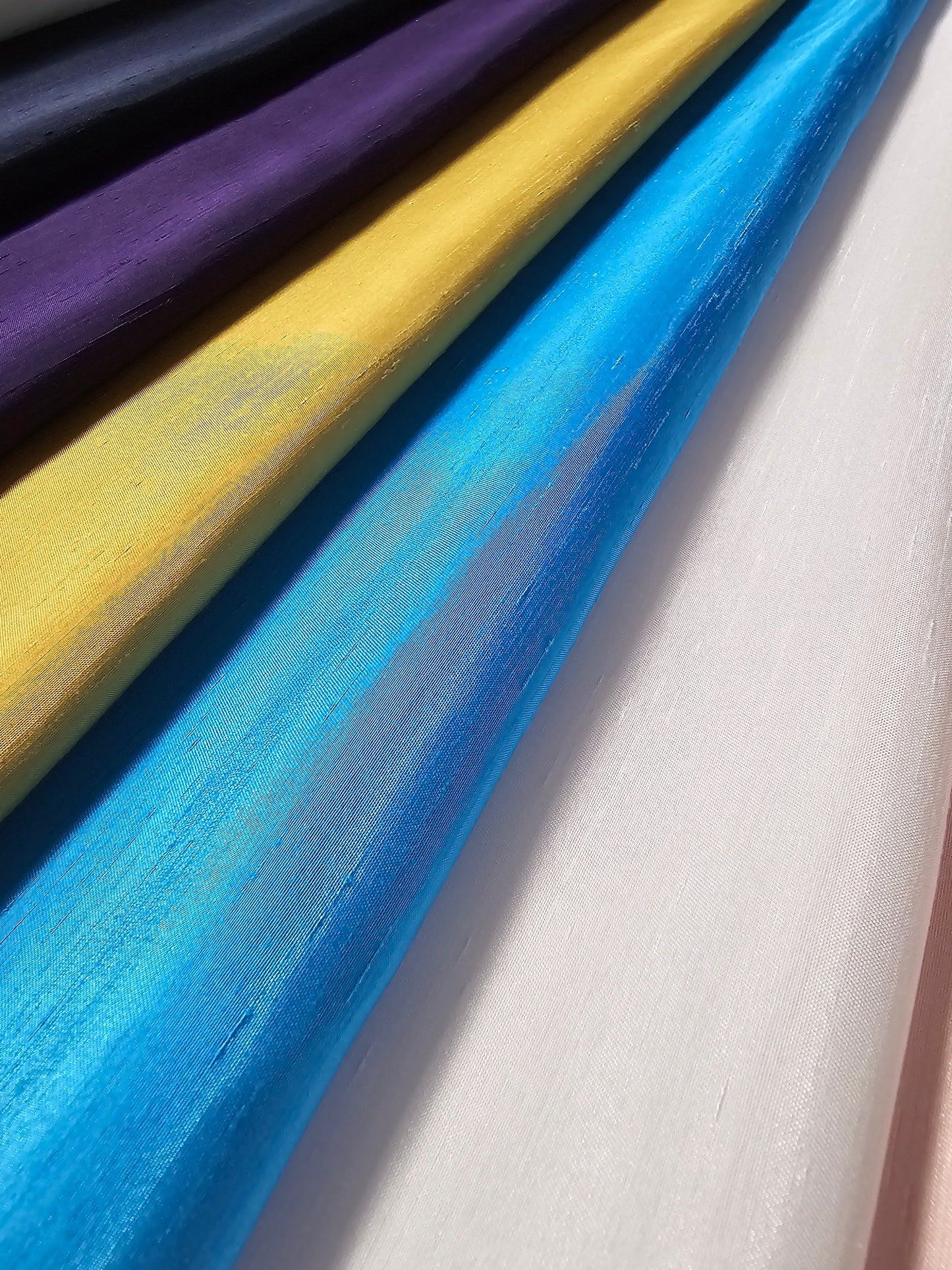 Shantung Satin Table Napkins | Reversible Silk Satin Napkins | 100% Polyester | Multiple Colors |