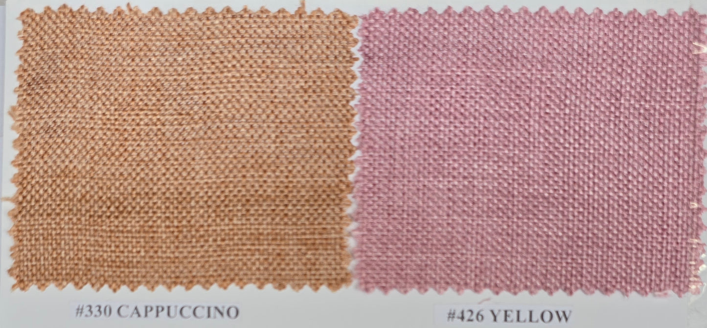 Vintage Linen Event Drapery Panels | Imitation Burlap Curtains | Washable 100% Polyester Burlap |