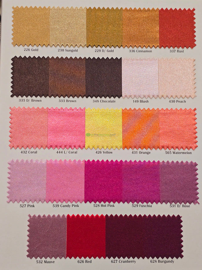Bridal Satin Table Runners | Multiple Colors |
