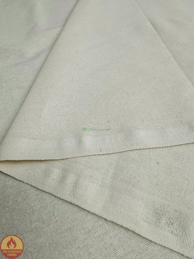 125 INCH Fire Retardant Natural Muslin