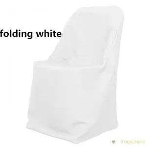 Polyester Folding Chair Cover | White Folding Chair Covers | 150gsm | Econoline Ready To Ship |