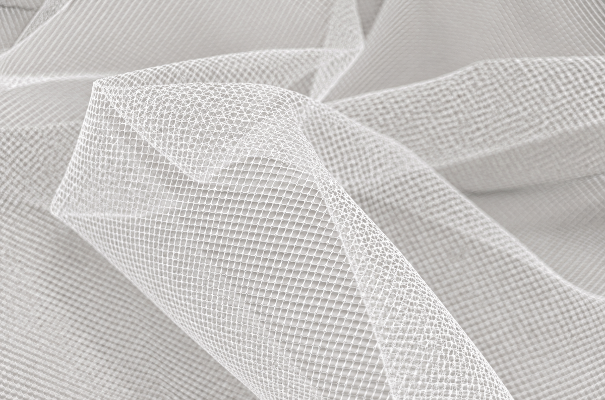 Italian Hard Net Fabric 54" Wide Super Stiff Crinoline White & Black