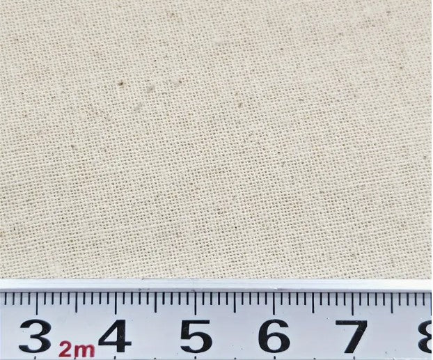 Natural Muslin Fabric | 124" Wide | 100% Cotton Muslin | Natural Color, Undyed, Unbleached |