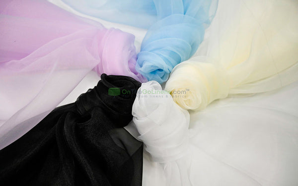 organza dress material Super Organza Fabric | 60” Wide | Semi-Sheer Polyester | Elegant Event