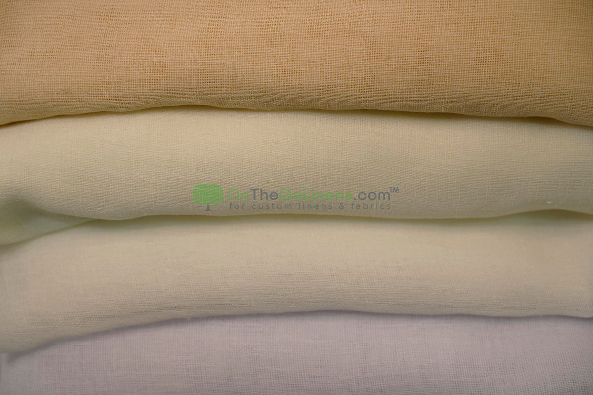 108" Turkish Sheer Fabric by the Yard | Four Colors Available | 100% Polyester |