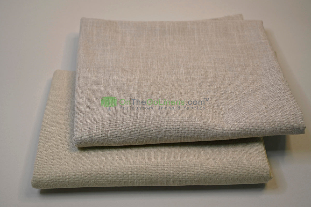 Upholstery Weight Poly Linen Fabric | Durable Backed Linen | 60" Wide | Non Woven Backing | Ideal for Upholstery, Cushions & Drapery