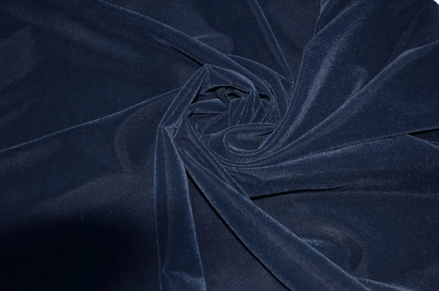 Triple Velvet Navy Blue