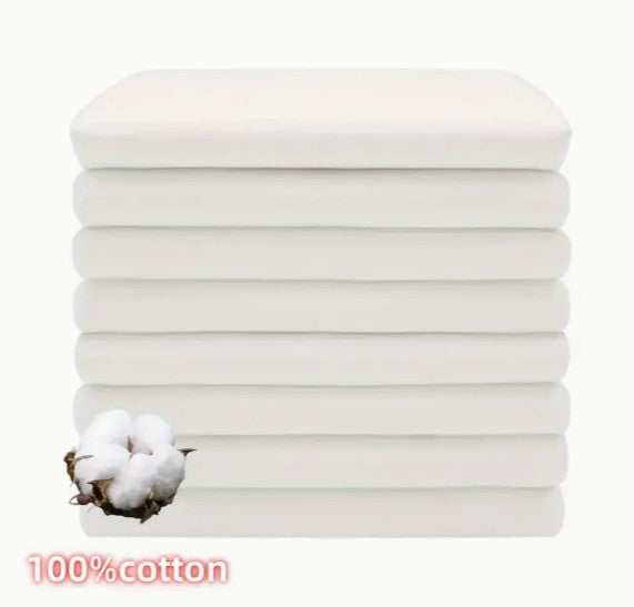 Bleached White 100% Cotton Muslin Fabric by the Yard & Bolt 60" Wide