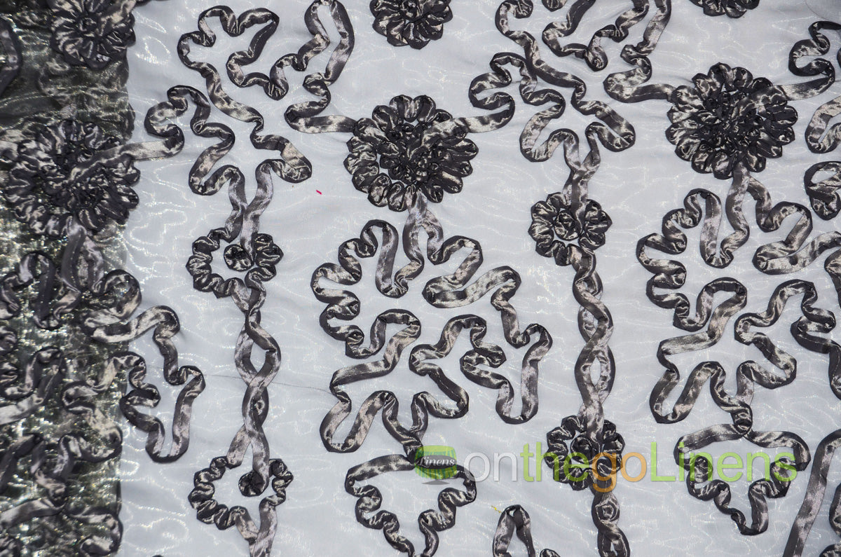 Luxury Organza Fabric by the Yard | Sheer Organza Embroidery Fabric | 54" Wide | Multiple Colors |