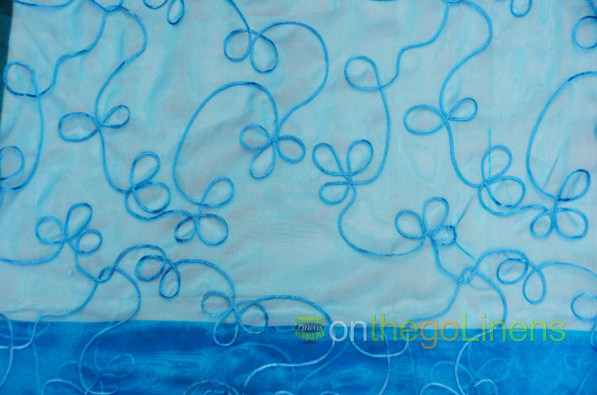 Fantasia Sheer Embroidery Fabric by the Yard | Organza Embroidery Fabric | 54" wide | Multiple Colors