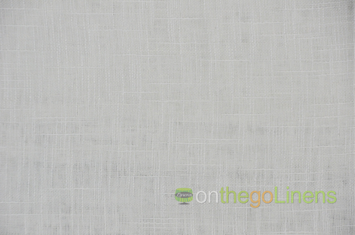 Faux Sheer Linen Table Linen | Double Wide Imitation Sheer Linen Tablecloths | Multiple Colors |