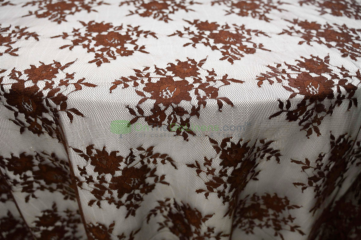 Chantilly Lace Fabric | Elegant Floral Lace | Lightweight & Sheer | Ideal for Bridal & Evening Wear