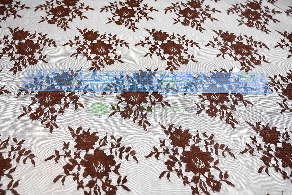 Chantilly Lace Fabric | Elegant Floral Lace | Lightweight & Sheer | Ideal for Bridal & Evening Wear