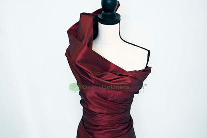 Taffeta Fabric by the Yard | Non Stretch Taffeta | 60" Wide | 75 Colors Available | Wholesale Bolt Available |