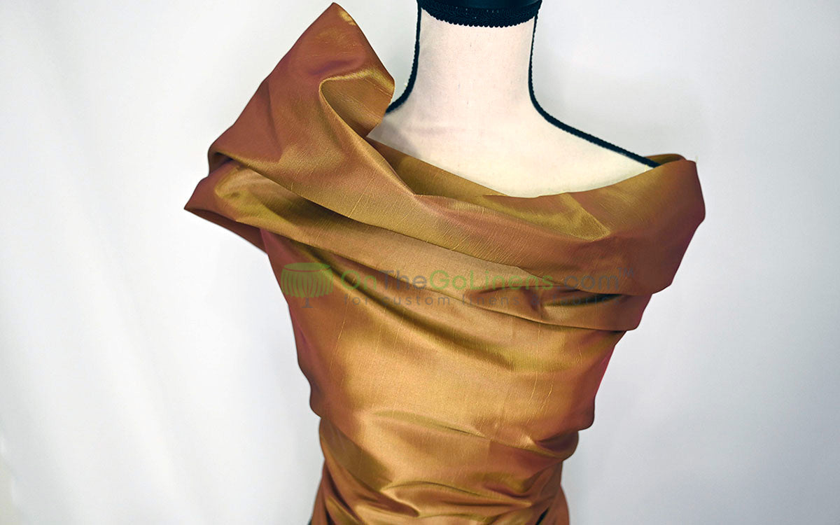 Taffeta Fabric by the Yard | Non Stretch Taffeta | 60" Wide | 75 Colors Available | Wholesale Bolt Available |