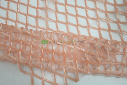 Luxury Glitz Mesh Embroidery Fabric | 52" Wide | Multiple Colors |
