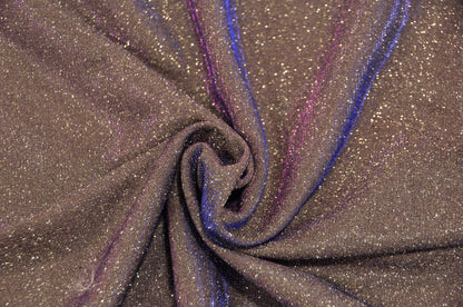 Spandex Glimmer Knit Fabric by the Yard | 56" Wide | Metallic Glitter Spandex Knit Fabric | 2 Way Stretch |