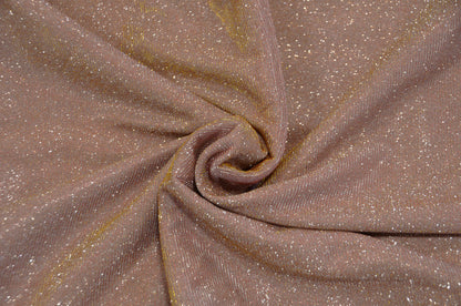 Spandex Glimmer Knit Fabric by the Yard | 56" Wide | Metallic Glitter Spandex Knit Fabric | 2 Way Stretch |