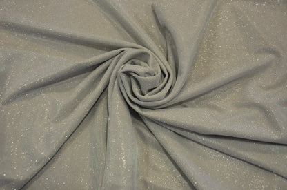 Spandex Glimmer Knit Fabric by the Yard | 56" Wide | Metallic Glitter Spandex Knit Fabric | 2 Way Stretch |