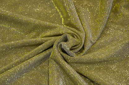 Spandex Glimmer Knit Fabric by the Yard | 56" Wide | Metallic Glitter Spandex Knit Fabric | 2 Way Stretch |