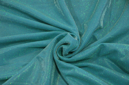 Spandex Glimmer Knit Fabric by the Yard | 56" Wide | Metallic Glitter Spandex Knit Fabric | 2 Way Stretch |