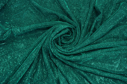 Spandex Glimmer Knit Fabric by the Yard | 56" Wide | Metallic Glitter Spandex Knit Fabric | 2 Way Stretch |