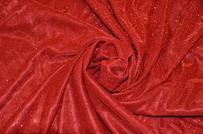 Spandex Glimmer Knit Fabric by the Yard | 56" Wide | Metallic Glitter Spandex Knit Fabric | 2 Way Stretch |