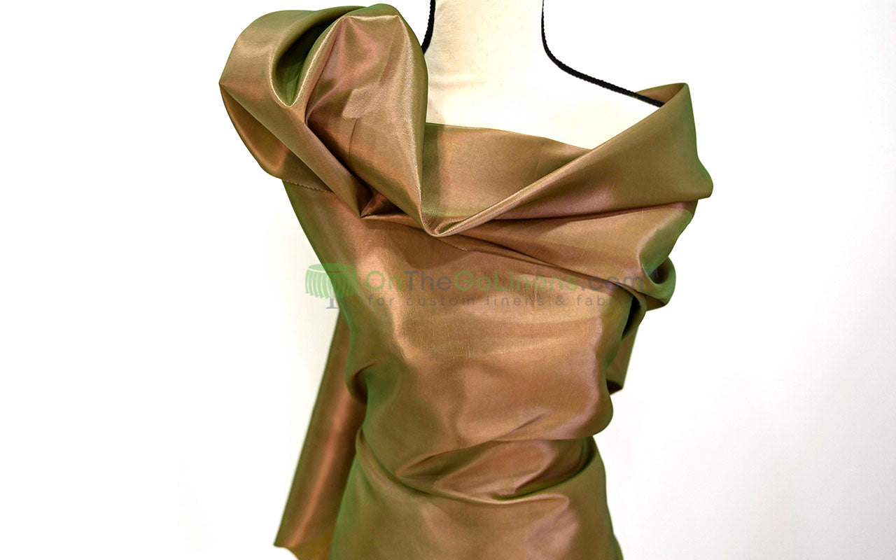 Taffeta Fabric by the Yard | Non Stretch Taffeta | 60" Wide | 75 Colors Available | Wholesale Bolt Available |