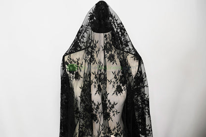 Chantilly Lace Fabric | Elegant Floral Lace | Lightweight & Sheer | Ideal for Bridal & Evening Wear