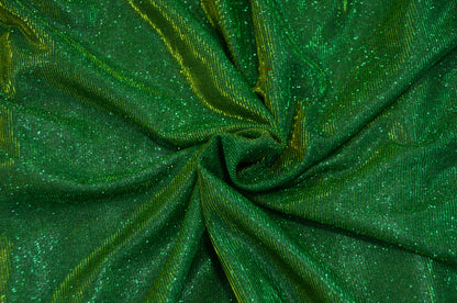 Spandex Glimmer Knit Fabric by the Yard | 56" Wide | Metallic Glitter Spandex Knit Fabric | 2 Way Stretch |