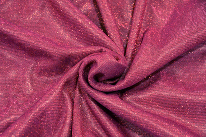 Spandex Glimmer Knit Fabric by the Yard | 56" Wide | Metallic Glitter Spandex Knit Fabric | 2 Way Stretch |