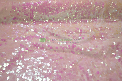 Payette Sequins Table Linens | Paillette Fish Scale Sequins Tablecloths | Multiple Colors |