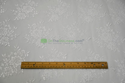 Chantilly Lace Fabric | Elegant Floral Lace | Lightweight & Sheer | Ideal for Bridal & Evening Wear