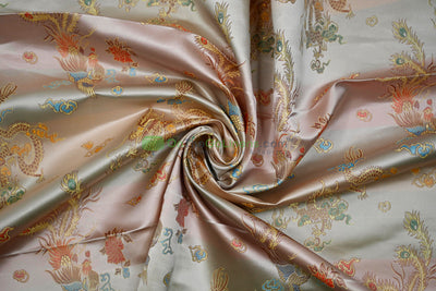 45" Chinese Brocade Dragon Fabric by the Yard | Chinese Dragon Fabric | Multiple Colors