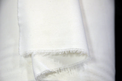 Fire Retardant Duvetyn Fabric by the Yard & Wholesale Bolt | 100% Cotton Commando Cloth | Stage Cover Fabric | White and Black |