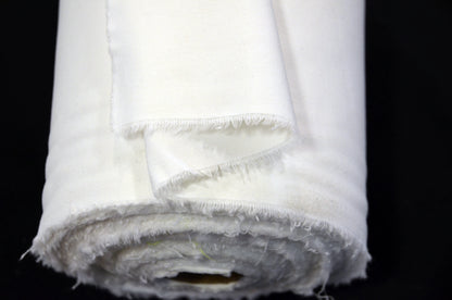 Fire Retardant Duvetyn Fabric by the Yard & Wholesale Bolt | 100% Cotton Commando Cloth | Stage Cover Fabric | White and Black |