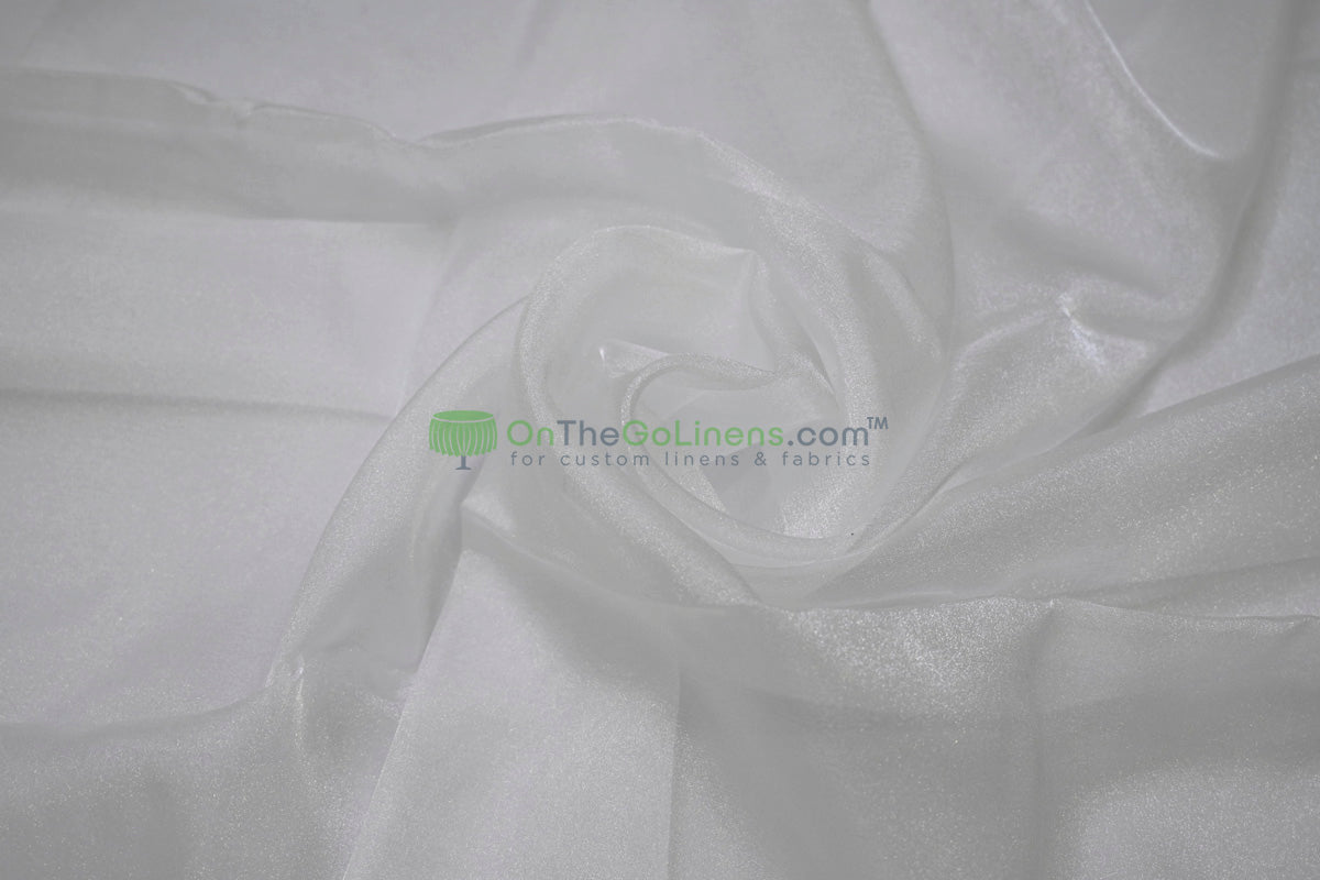 Japanese Crystal Organza Fabric | 100% Nylon | 45” Width | Sheer Luxury for Gowns & Décor