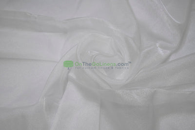 Japanese Crystal Organza Fabric | 100% Nylon | 45” Width | Sheer Luxury for Gowns & Décor