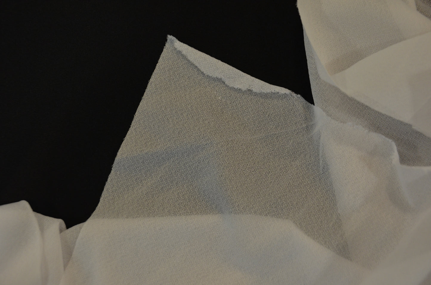 Tricot Fusing Fabric by the Yard | Interfacing Lining Fabric | Glue on Tricot Fabric | 60" Wide | White and Black | 65 GSM |