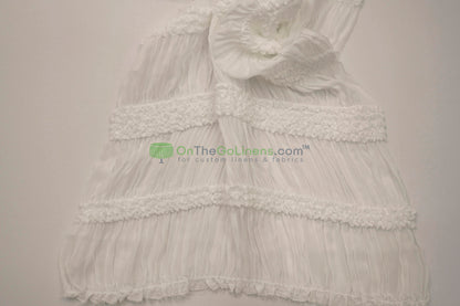 Pleated Ruffle Chiffon Fabric