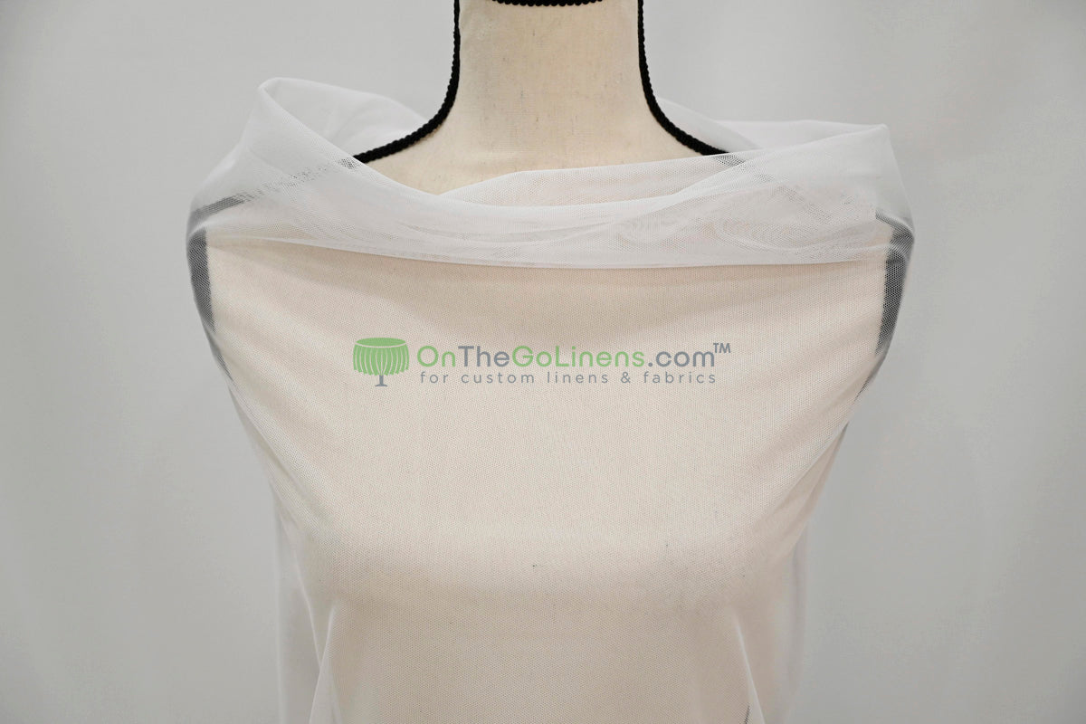 Power Mesh Spandex Fabric by the Yard | 60" Wide | Multiple Colors | 80/20 Nylon Spandex Blend |