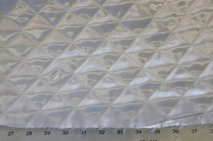 Quilted Satin Batting Fabric | 60" Wide | One Sided Satin |  Jacket Liner Fabric | Quilt Fabric |