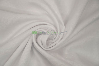 Rustic Linen Event Drapery Panels | Faux Linen Curtains | 100% Polyester | Multiple Colors |