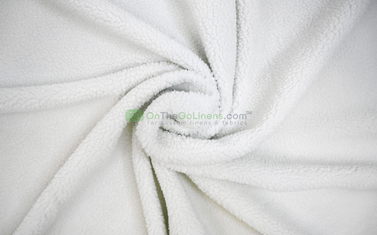 Sherpa Fleece Fabric | Plush Comfort Fabric for Linens & Cozy Essentials