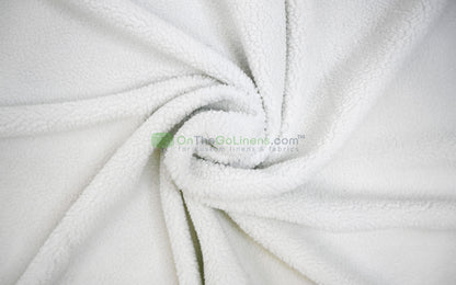 Sherpa Fleece Fabric | Plush Comfort Fabric for Linens & Cozy Essentials