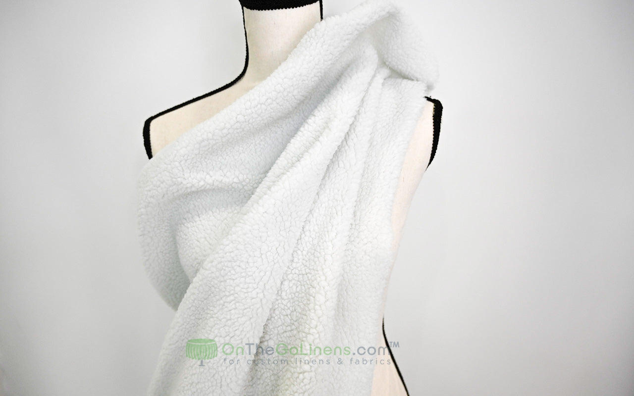 Sherpa Fleece Fabric | Plush Comfort Fabric for Linens & Cozy Essentials