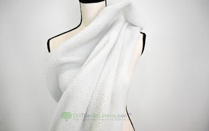 Sherpa Fleece Fabric | Plush Comfort Fabric for Linens & Cozy Essentials